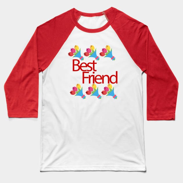 best friend Baseball T-Shirt by sarahnash